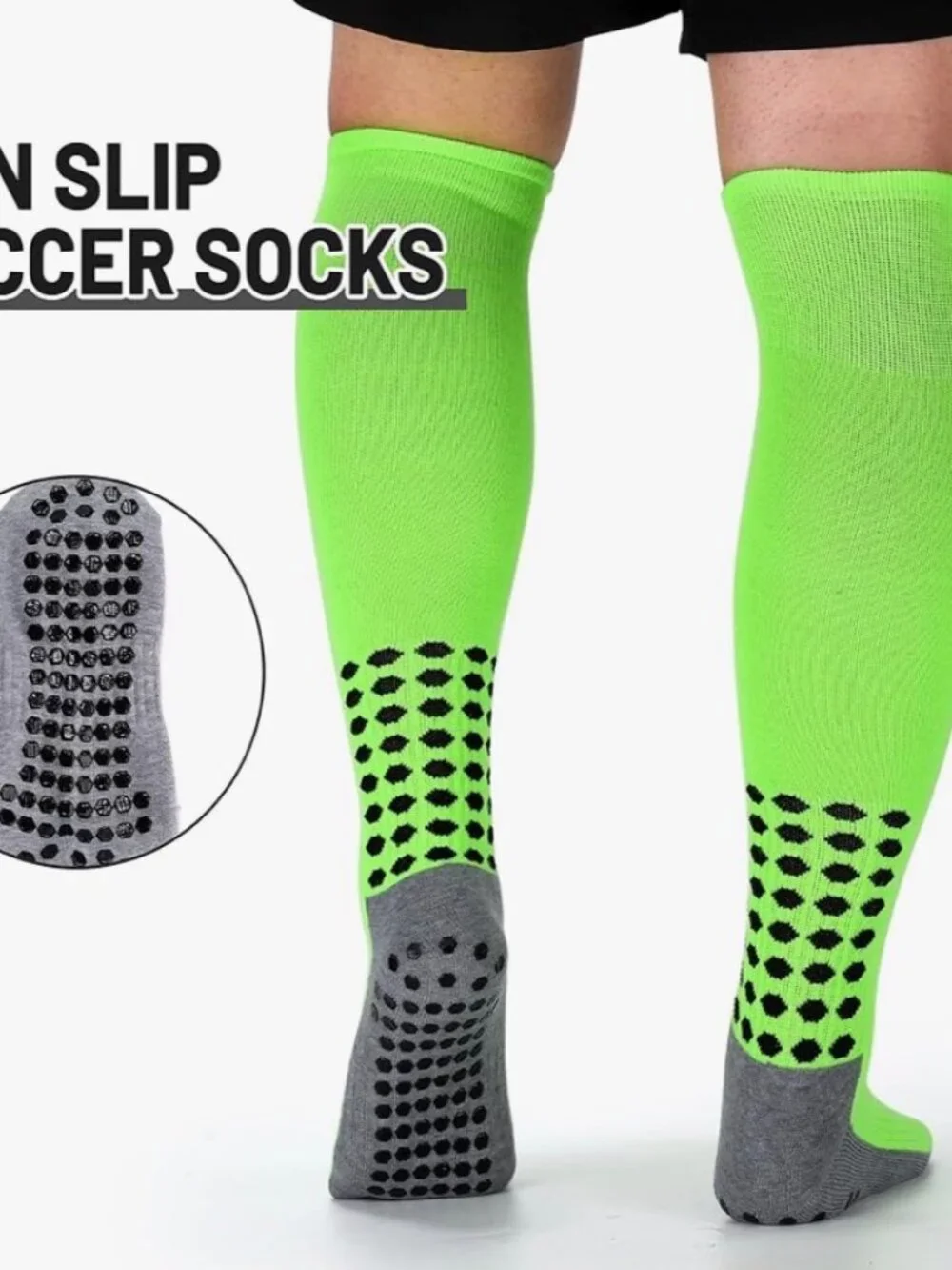 4 Pair NON SLIP Soccer SOCKS Football Sports